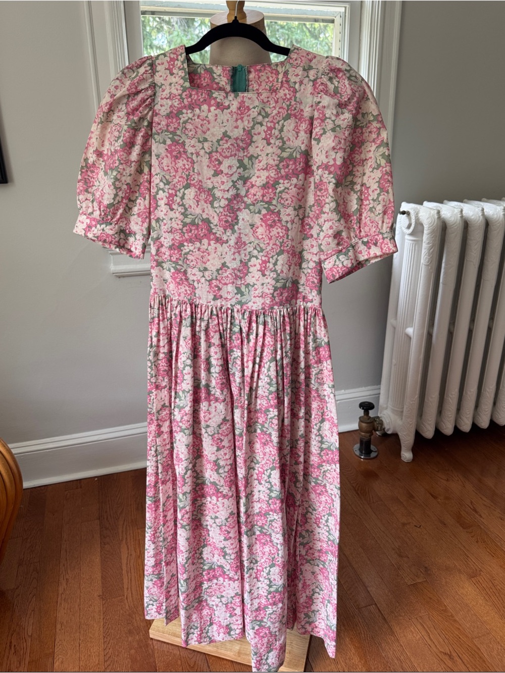 Laura Ashley Pink Floral Midi Dress
